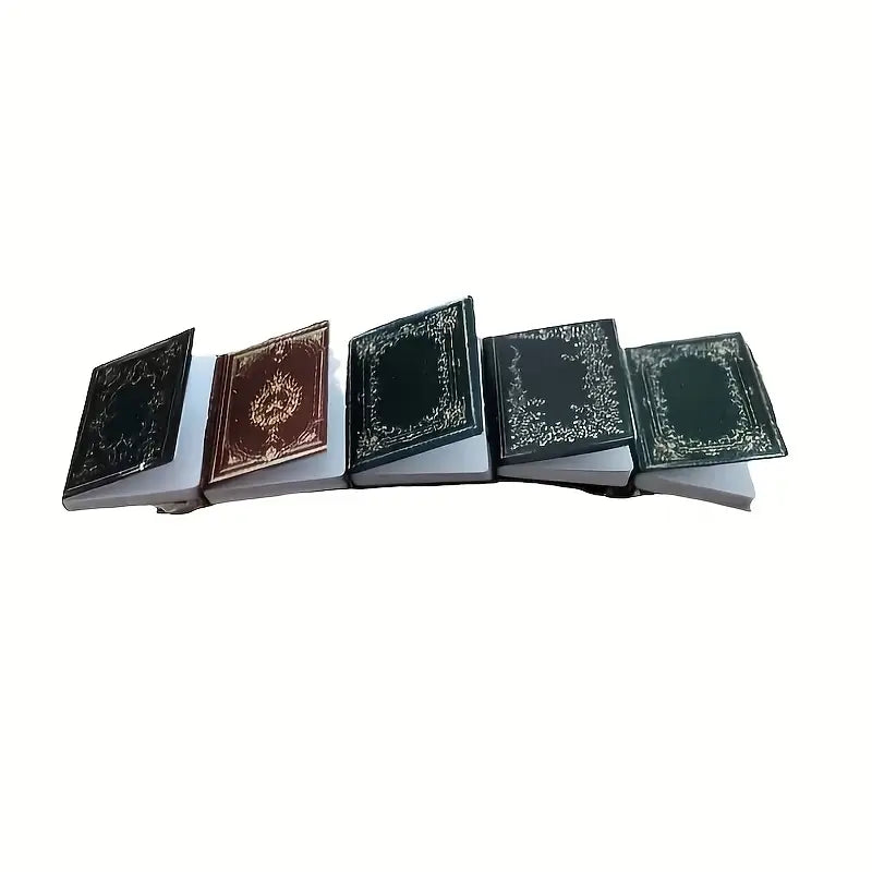 Black Miniature Book Resin Barrette