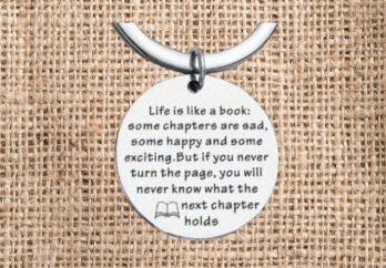 bookish key ring