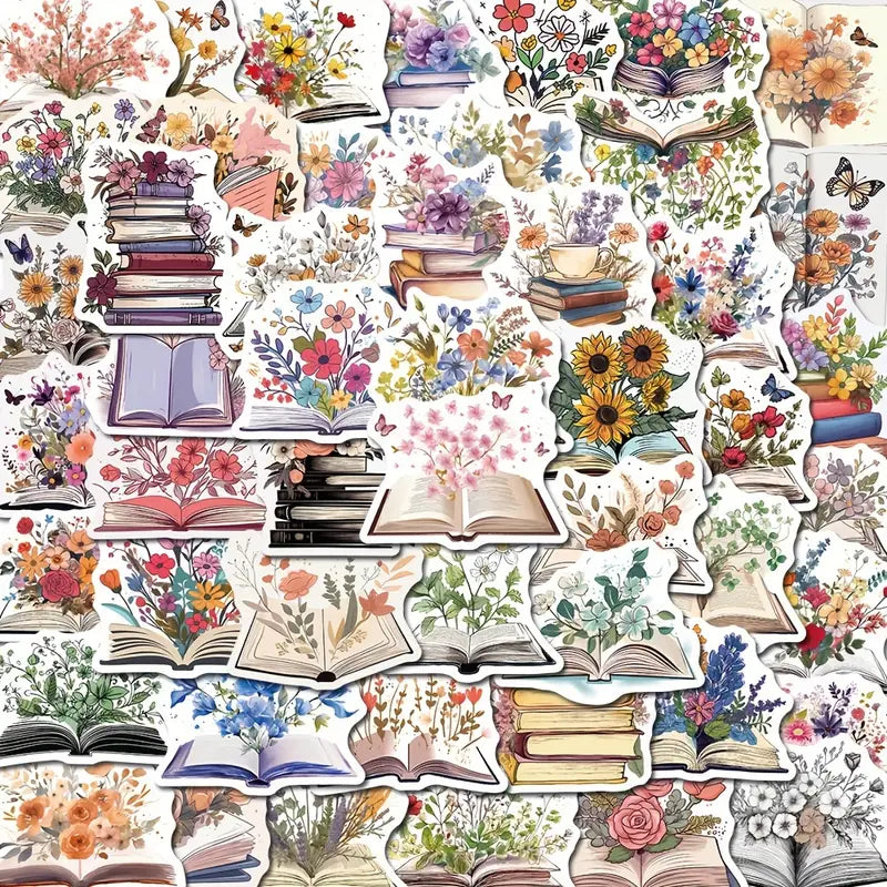 Pack of 10 Book Themed Stickers