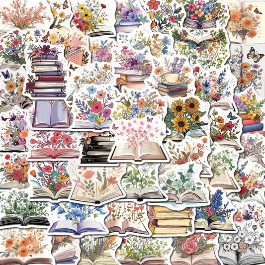 Pack of 10 Book Themed Stickers