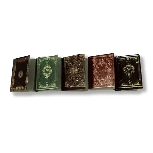 Green Miniature Book Resin Barrette